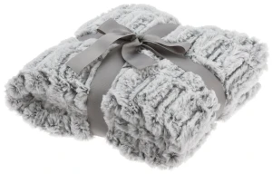 Intesi Koc Plush Grey 180x130 cm