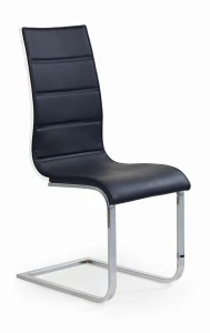 Halmar K104 krzesło czarny/biały ekoskóra