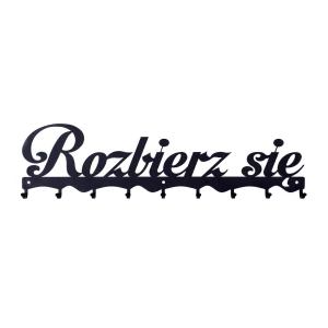 Intesi Wieszak ścienny Rozbierz się czarny