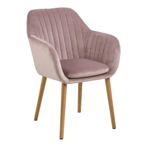 ACTONA Krzesło Emilia Velvet dusty rose