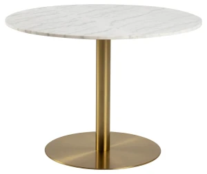 ACTONA Stół okrągły Corby marmur/złoty 105cm