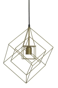 Light&Living Lampa wisząca Kubinka 25x25x27 antyczny brąz