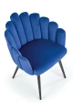 Halmar K410 krzesło granatowy velvet