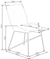 Halmar K454 krzesło popielaty