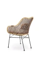Halmar K336 krzesło rattan naturalny