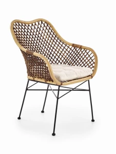 Halmar K336 krzesło rattan naturalny