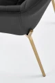 Halmar K306 krzesło złoty / czarny