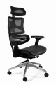 Unique ERGOTECH chrom / czarny fotel biurowy