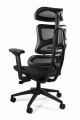 Unique ERGOTECH czarny fotel biurowy