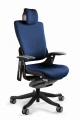 Unique WAU 2 czarny stelaż / royalblue tkanina fotel biurowy