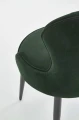 Halmar K366 krzesło ciemny zielony