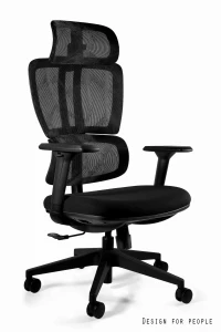 Unique DEAL czarny siatka / tkanina fotel biurowy