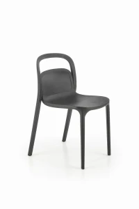 Halmar K490 krzesło plastik czarny