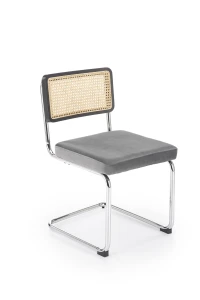 Halmar K504 krzesło popielaty / czarny