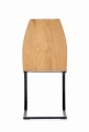 Halmar K265 krzesło czarny / brązowy / dąb miodowy