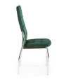 Halmar K416 krzesło ciemny zielony velvet