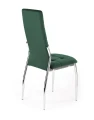 Halmar K416 krzesło ciemny zielony velvet