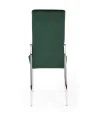 Halmar K416 krzesło ciemny zielony velvet