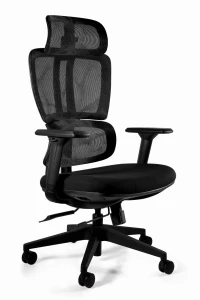 Unique DEAL czarny siatka / tkanina fotel biurowy