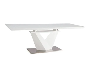 Signal Stół Alaras Iii Biały / Biały Lakier 160(220)X90