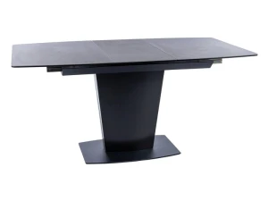 Signal Stół Bristol Ceramic Ciemny Szary Efekt Marmuru/Czarny Mat 120(160)X85