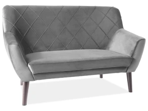 Signal Sofa Kier 2 Velvet Kolor Szary Bluvel 14 / Wenge