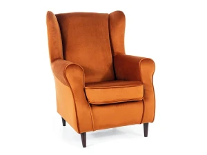 Signal Fotel Baron Velvet Cynamon Bluvel 4215 / Wenge