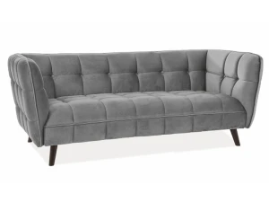 Signal Sofa Castello 3 Velvet Szary Bluvel 14 / Wenge