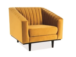 Signal Fotel Asprey 1 Velvet Curry Bluvel 68 / Wenge