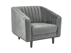Signal Fotel Asprey 1 Velvet Szary Bluvel 14/ Wenge