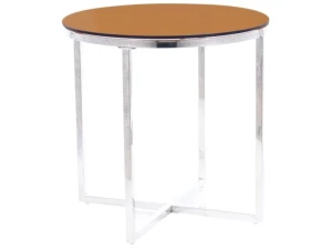 Signal Ława Crystal B Szkło Dymione Bursztynowe/Srebrny Fi 55