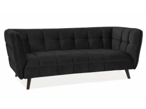 Signal Sofa Castello 3 Velvet Czarny Bluvel 19 / Wenge