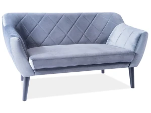 Signal Sofa Karo 2 Velvet Szary Bluvel 14 / Wenge