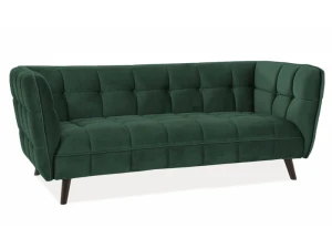 Signal Sofa Castello 3 Velvet Zielony Bluvel 78 / Wenge