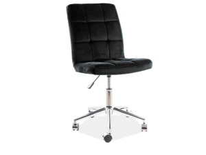 Signal Fotel Obrotowy Q-020 Velvet Czarny Bluvel 19