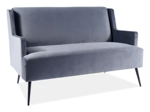 Signal Sofa  Gemma Velvet Szary Bluvel 14 / Czarny