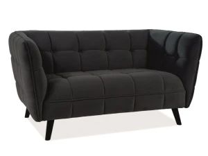 Signal Sofa Castello 2 Velvet Czarny Bluvel 19 / Wenge