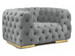 Signal Fotel Chester 1 Velvet Szary Tap.203