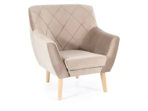 Signal Fotel Kier 1 Velvet C.Beż Bluvel 40 / Buk