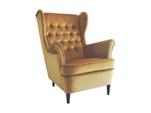 Signal Fotel Harry Velvet Curry Bluvel 68 / Wenge
