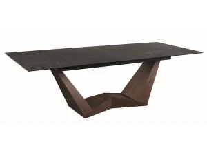 Signal Stół Bonucci Ceramic Czarny Nero Greco/Orzech (200-250)X98