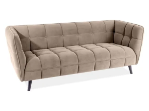 Signal Sofa Castello 3 Velvet C. Beż Bluvel 40 / Wenge