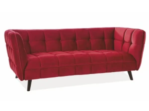 Signal Sofa Castello 3 Velvet Bordowy Bluvel 59 / Wenge