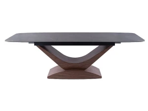 Signal Stół Dolce Ceramic Szary Marmur/Orzech 180(240)X95