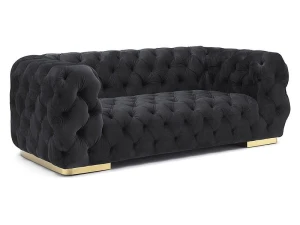 Signal Sofa Chester 2 Velvet Czarny Tap.200