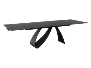 Signal Stół Diuna Ceramic Czarny Sahara Noir/Czarny Mat (160-240)X90