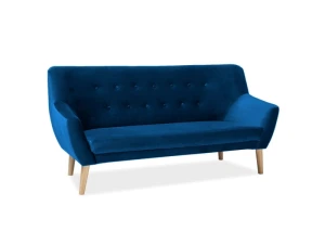 Signal Sofa Nordic 3 Velvet Kolor Granat Tapicerka Bluvel 86 / Buk