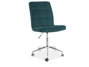 Signal Fotel Obrotowy Q-020 Velvet Zielony Bluvel 78