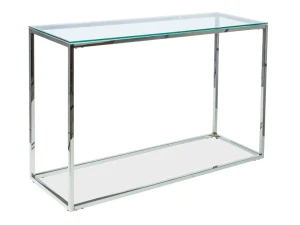 Signal Konsolka Hilton C Transparentny/Srebrny 120X40