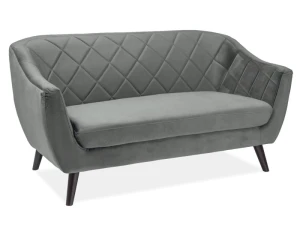 Signal Sofa Molly 2 Velvet Szary Bluvel 14 / Wenge